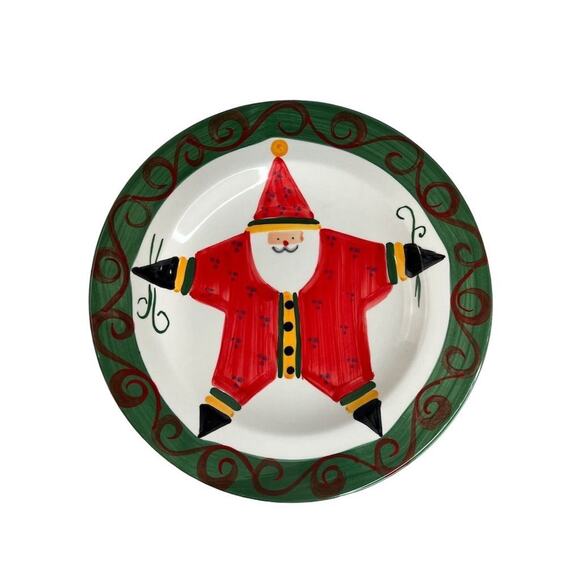 Marco e Cristina Santa Christmas Decorative Plate Multicolor 90cm - Picture 1 of 6